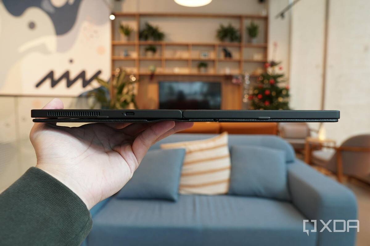 The Lenovo X1 Fold has two USB-C ports.