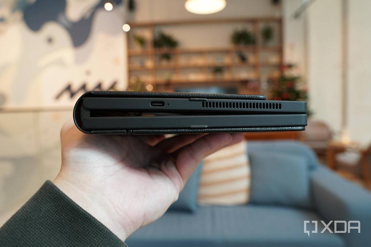 The Lenovo X1 Fold has two USB-C ports.
