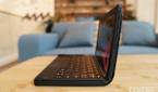 The Lenovo X1 Fold in mini laptop form.
