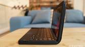 The Lenovo X1 Fold in mini laptop form.