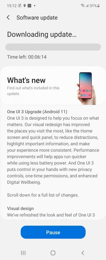 Samsung Galaxy Z Flip 4G One UI 3.0 Android 11_1