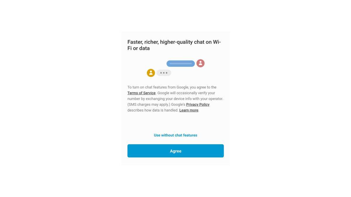 Samsung Messages Google RCS Chat features
