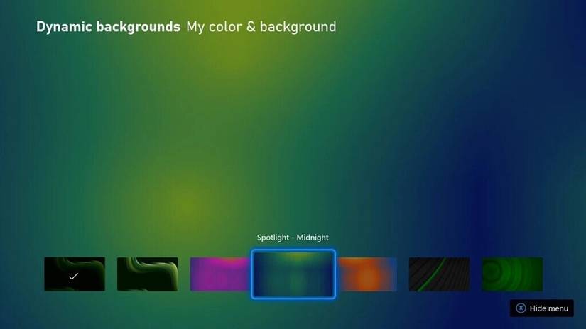 xbox november 2020 update dynamic wallpapers