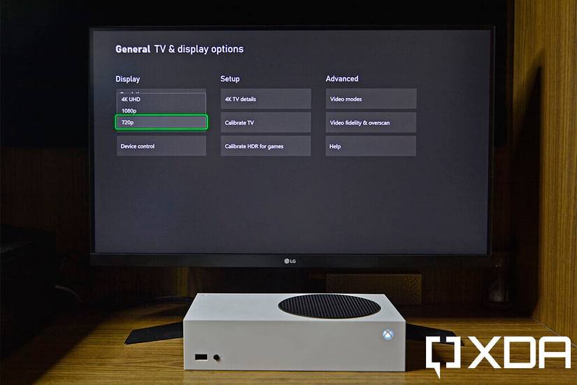 xbox series s tv configuration settings
