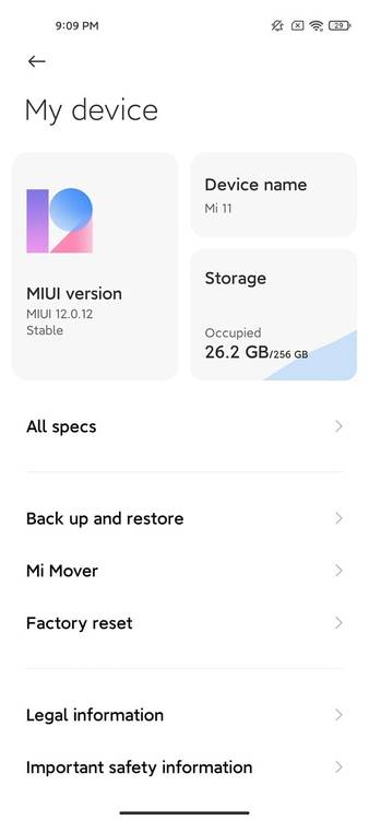 MIUI 12 screenshot