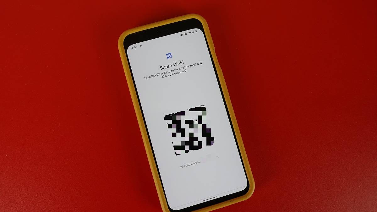 Share your WiFi password on Android with QR code