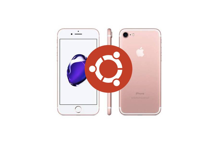 Apple iPhone 7 Ubuntu Linux logo
