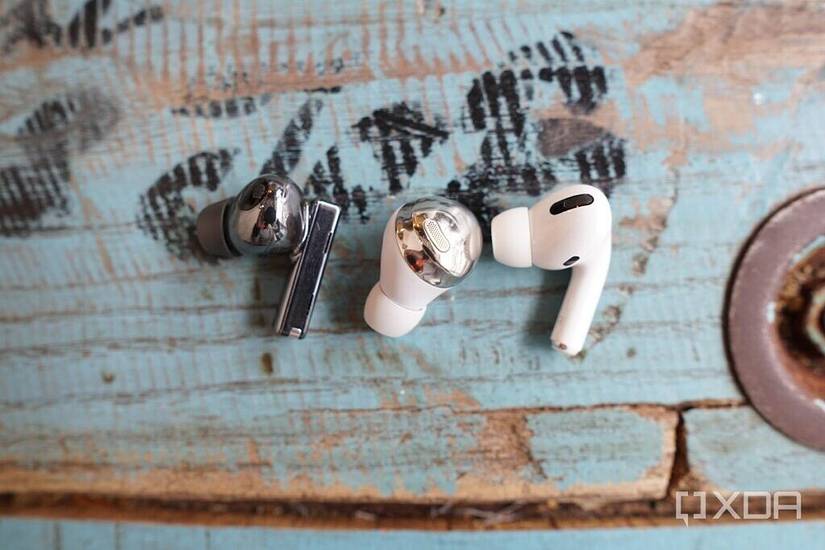 The Huawei FreeBuds Pro, Apple AirPods Pro, and Galaxy bUds Pro