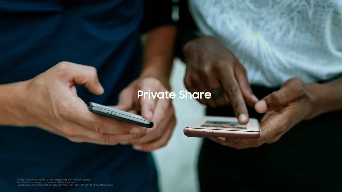 Private Share on the Galaxy S21
