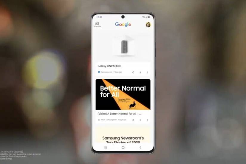 Google Discover feed on Galaxy S21 Ultra