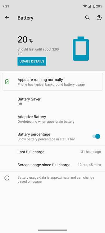 Moto G 5G Battery Life Screen-on Time