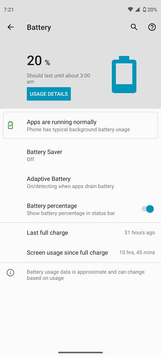Moto G 5G Battery Life Screen-on Time