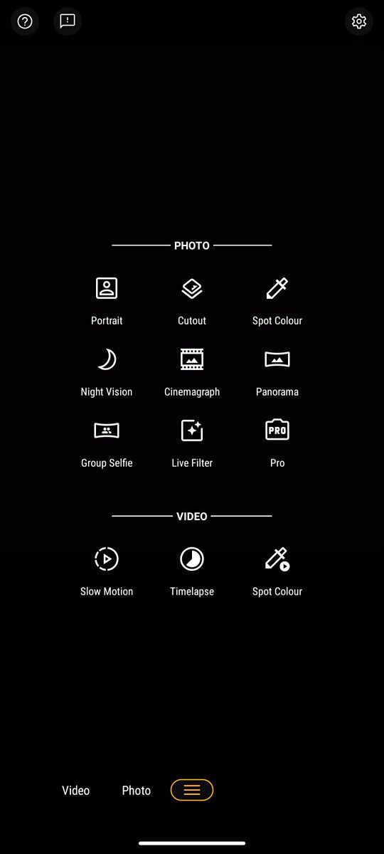 Moto G 5G camera app