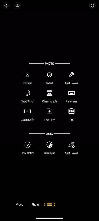 Moto G 5G camera app