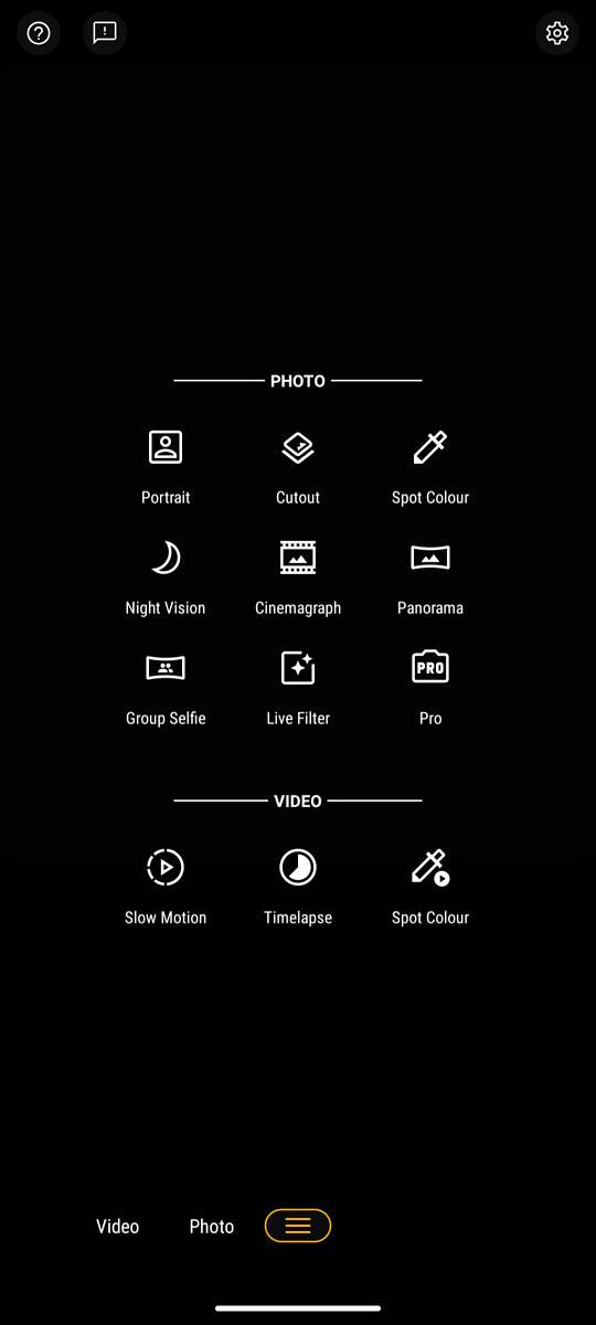 Moto G 5G camera app