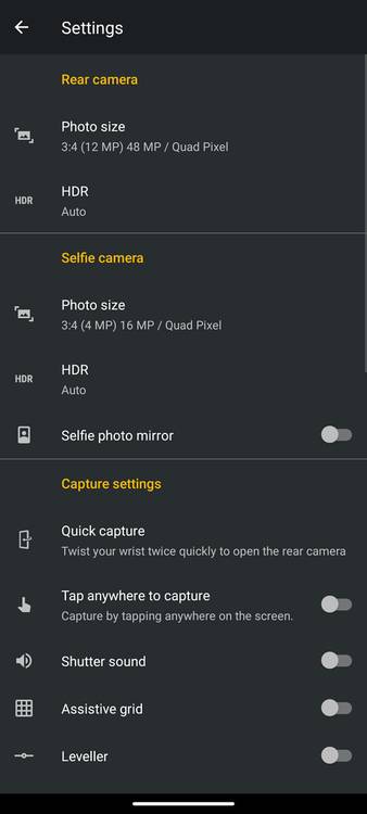 Moto G 5G camera app