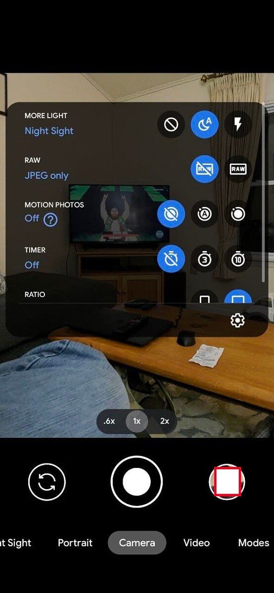 Google Camera Auto Night Sight toggle