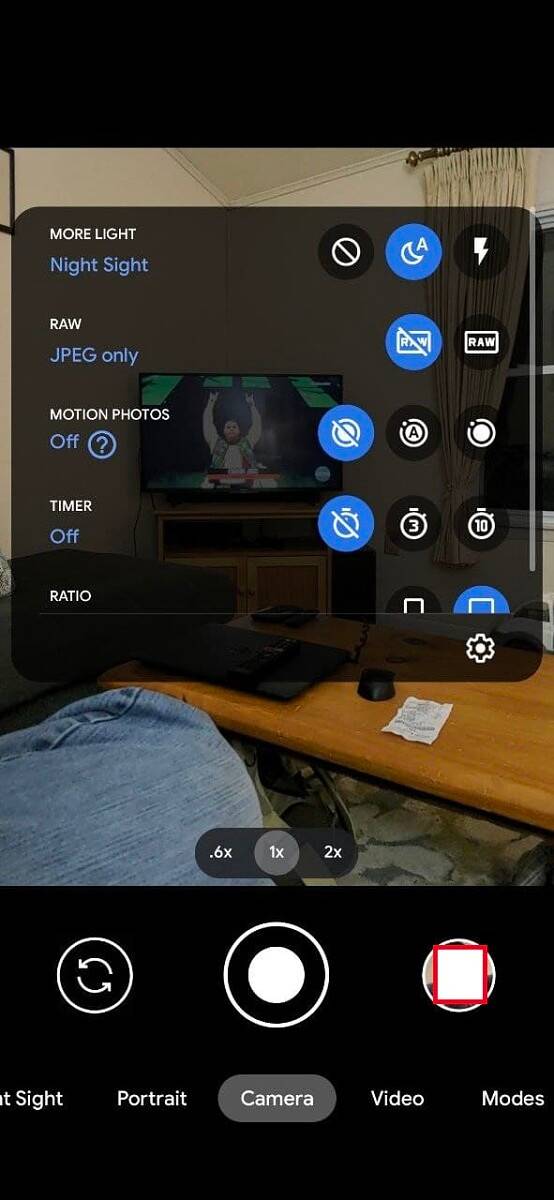 Google Camera Auto Night Sight toggle