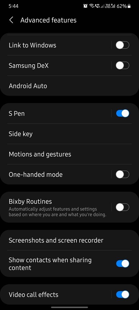 One UI 3.1 video call effects