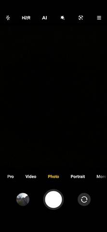 The Redmi Note 9T camera app