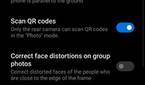 The Redmi Note 9T camera app settings