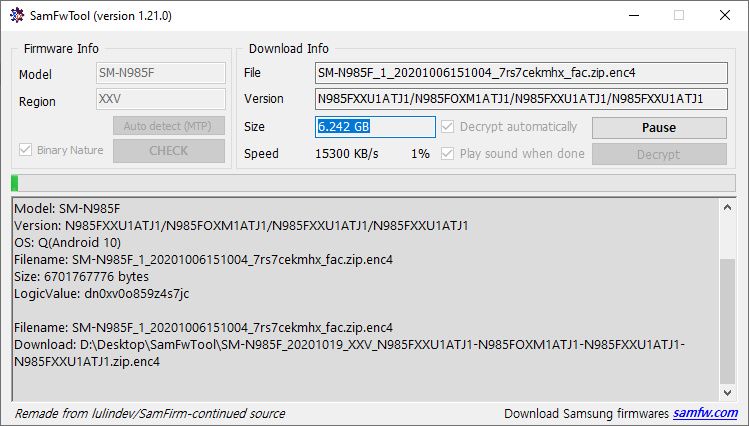 SamFwTool