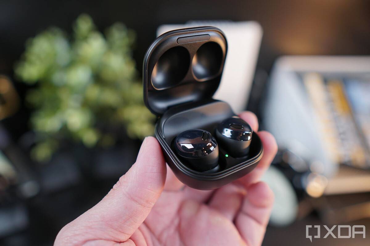 Phantom Black Samsung Galaxy Buds Pro in case