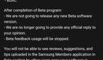 Samsung Galaxy M31 Android 11 One UI 3.0 Beta Ending Notice