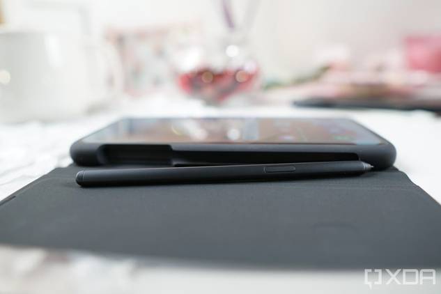 The Samsung S-Pen case laying down