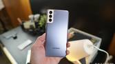 The Galaxy S21 in purple