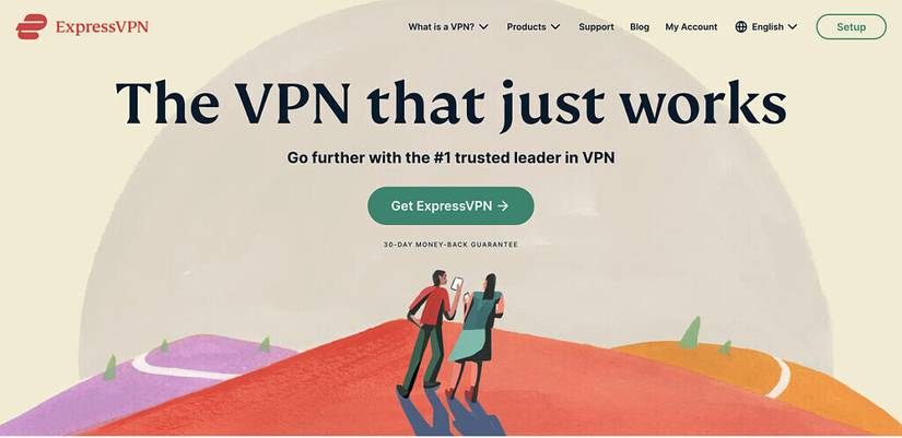 ExpressVPN homepage