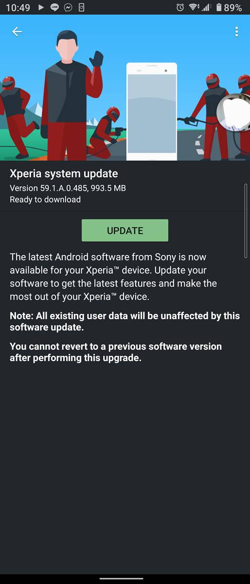 Xperia 10 II Android 11 update