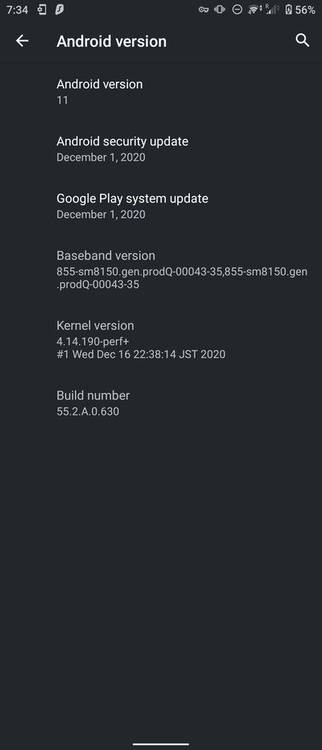 Sony Xperia 5 Android 11 Details