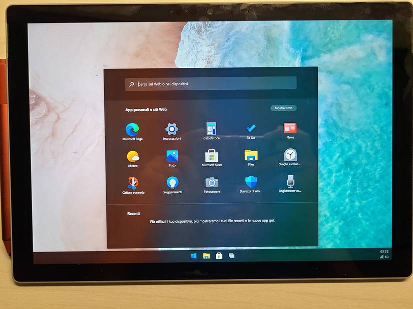 Windows 10X on Surface Pro 7