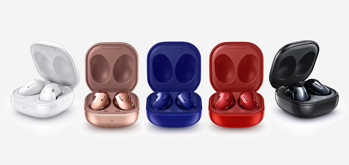 Get the new Mystic Blue Galaxy Buds Live and save with a trade-in