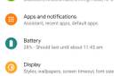 Android 11 settings page