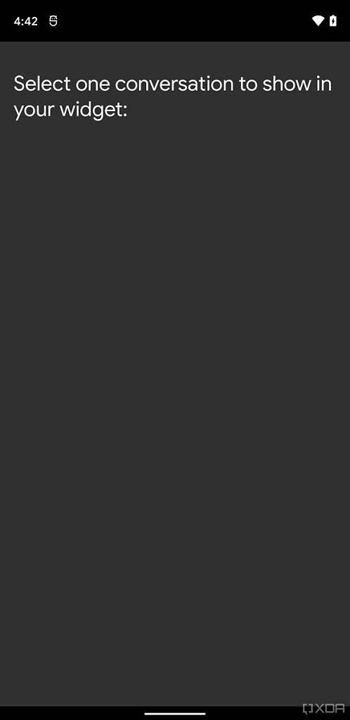 Android 12 Conversations widget