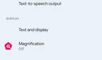 Android 12 accessibility settings