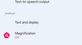 Android 12 accessibility settings
