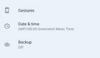 Android 12 settings with silky home feature flag enabled