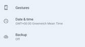 Android 12 settings with silky home feature flag enabled