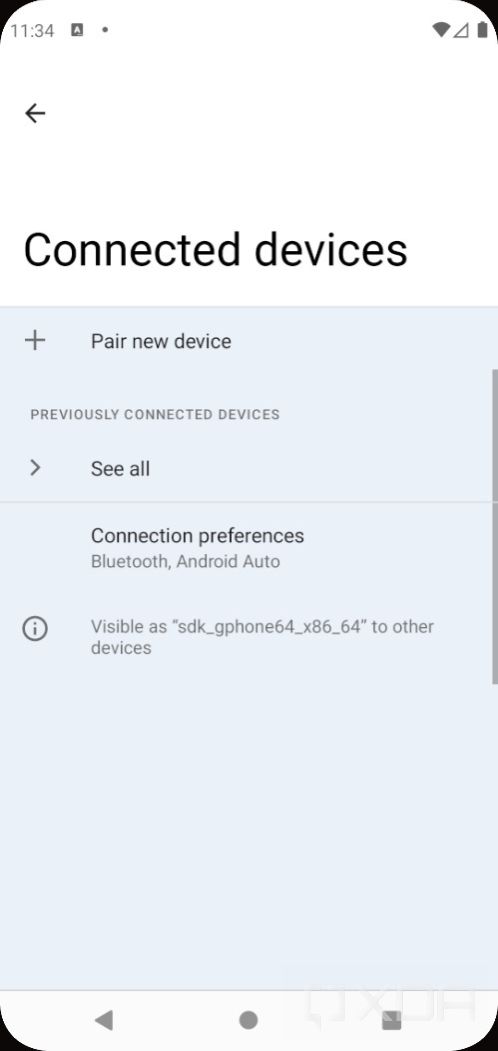 Android 12 settings with silky home feature flag enabled