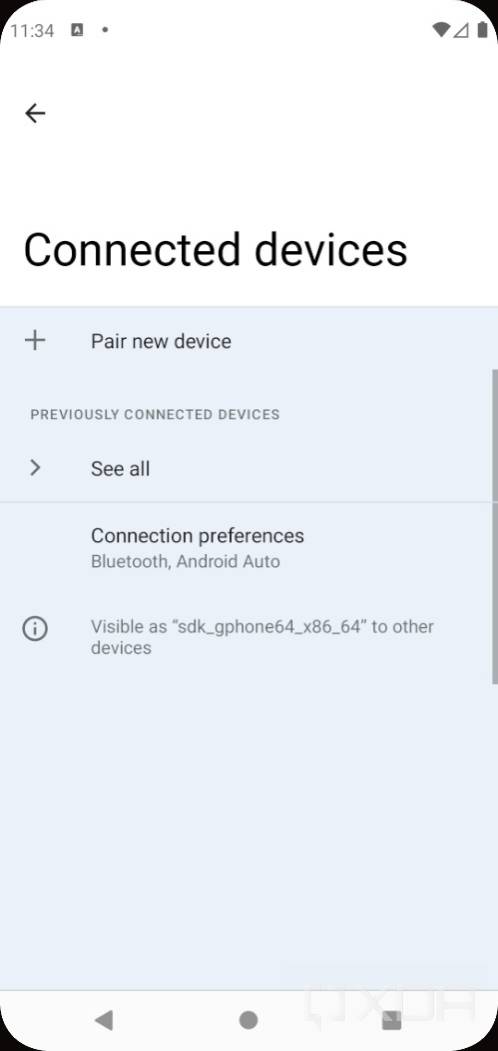 Android 12 settings with silky home feature flag enabled