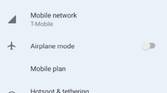 Android 12 settings with silky home feature flag enabled