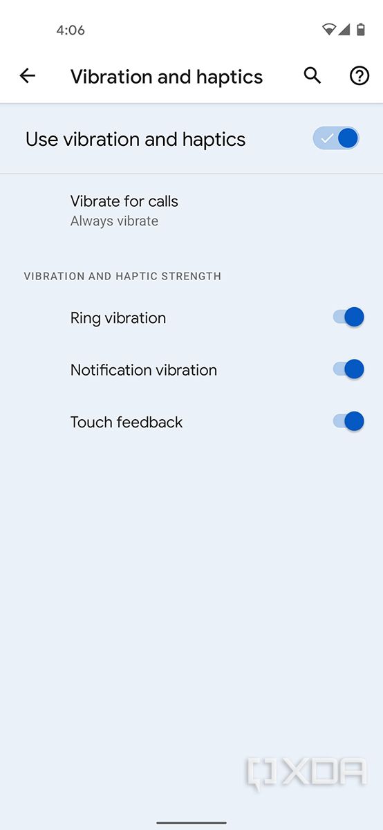 Android 12 toggles