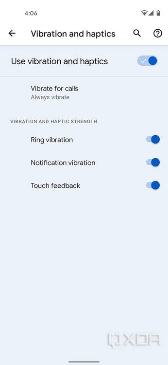 Android 12 toggles