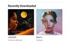 Apple Music Recently Downloaded Screen