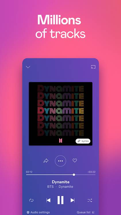 Deezer Playing Screen