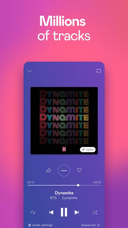 Deezer Playing Screen