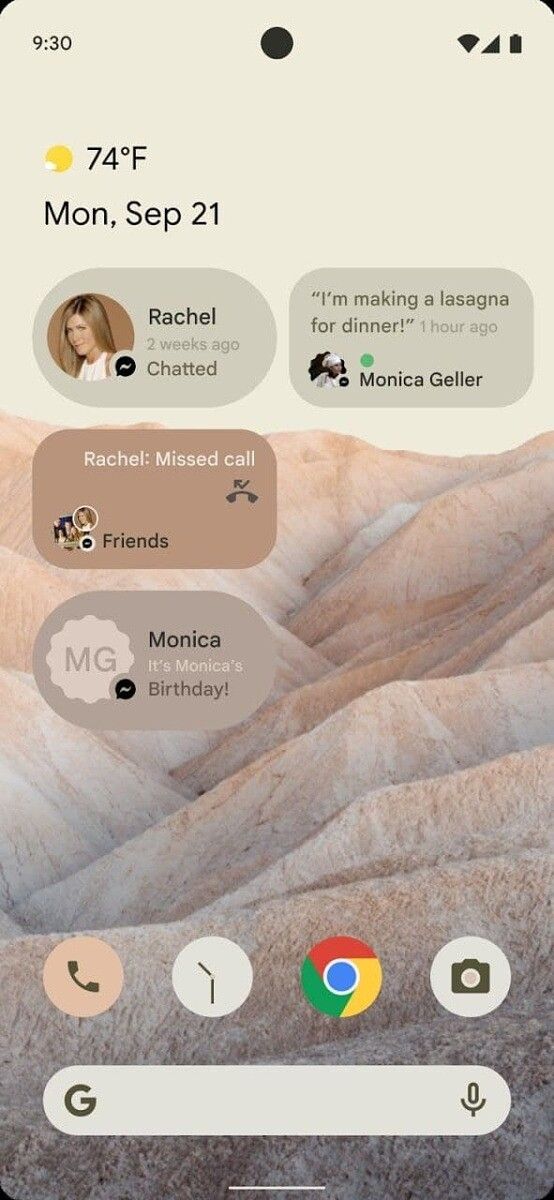 Android 12 conversation widget